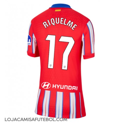 Camisa de Futebol Atletico Madrid Rodrigo Riquelme #17 Equipamento Principal Mulheres 2024-25 Manga Curta